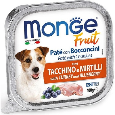 Monge Fruit Paté and Chunkies with Turkey and Blueberry - пастет с пуйка и боровинки - 100гр