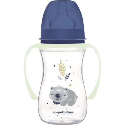 Canpol babies EasyStart Sleepy Koala 240 ml бебешко шише 3 m+ Blue 240ml