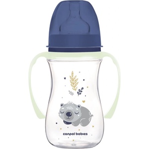 Canpol babies EasyStart Sleepy Koala 240 ml бебешко шише 3 m+ Blue