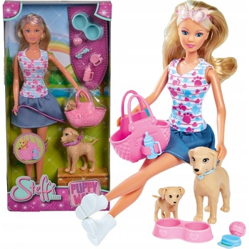 Simba Bábika Steffi na prechádzke so psami