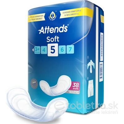ATTENDS Soft 5 vkladacie plienky 38 ks