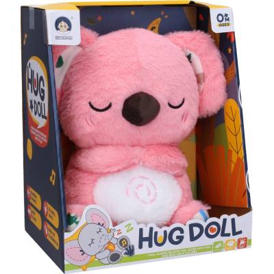 Wiky Plyšová dýchajúca koala ružová s efektmi 27 cm