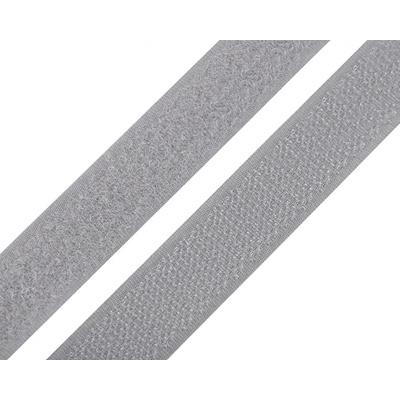 TextilCentrum.cz Stoklasa Suchý zip háček + plyš 740843/134 holubí šedá, šířka 2cm (v metráži)