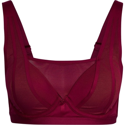 adidas Women's Adi Medium Impact Sports Bra - Lgcy Burgndy