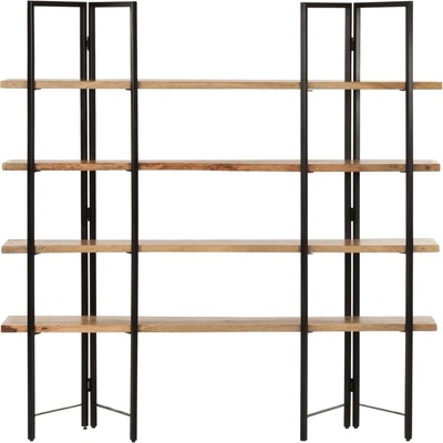 Nabytek XL Knihovna se 4 policemi 160x35x160 cm masivní mangovník