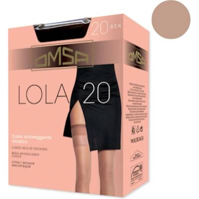Omsa Samodržící punčochy LOLA 20 DEN lido Tělová světlejší