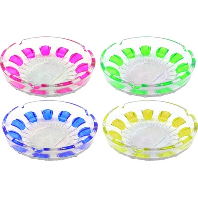 Makro Popoľník sklo 10cm rôzne farby