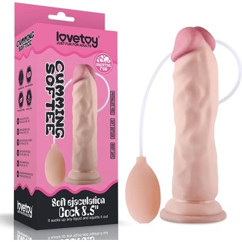 Свършващо дилдо, реалистична мекота, 21, 6см. - Squirting Dildo (LVTOY00412)