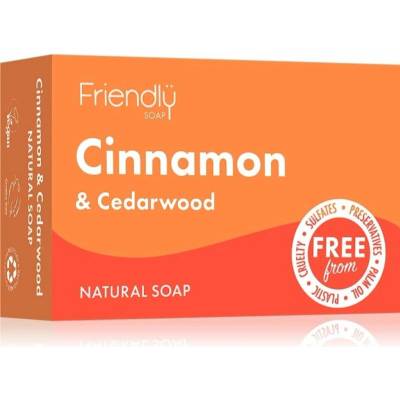 Friendly Soap prírodné mydlo škorice a cédrové drevo 95 g