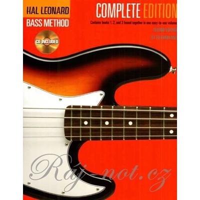 HAL LEONARD ELECTRIC BASS METHOD 1, 2, 3 + 3 CD učebnice hry na basgitaru