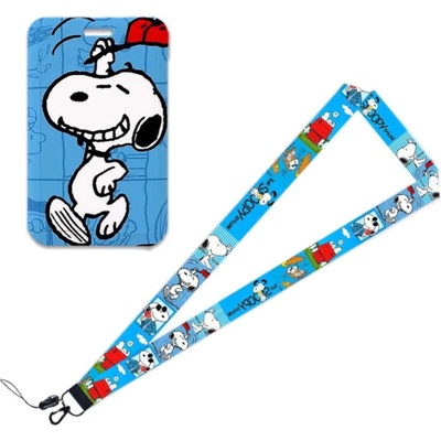 Šňůrka na krk 24456 s cedulkou na ID karty Snoopy