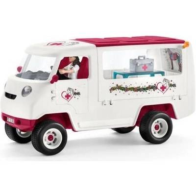 Schleich 42439 Mobilní veterinární stanice s hannoverským hříbětem