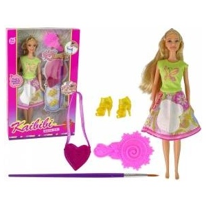 Inni producenci Doll Long Hair Painting Dress