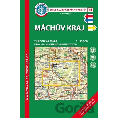 KČT 15 Máchův kraj 1:50 000/ 8. vydání 2023