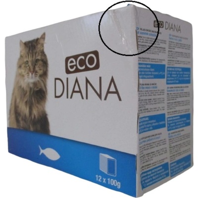 Diana eco rybí kousky v omáčce 12 x 100 g