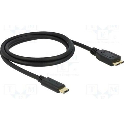 Delock 83677 USB B micro vidlice USB C vidlice 1m černý
