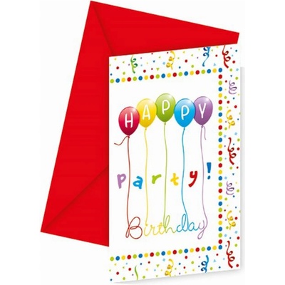 Pozvánky Happy Birthday