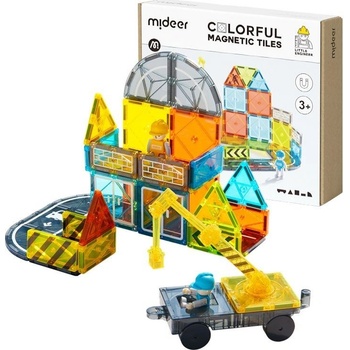 Mideer Barevná magnetická stavebnice Stavitelé 36 ks