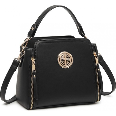 Konofactory zdobená crossbody kabelka „Aura“ Černá