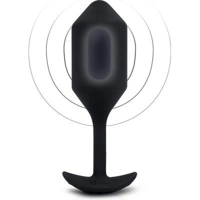 b-Vibe Вибриращ Snug плъг 4 черен
