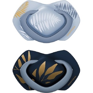 Canpol Силиконови симетрични залъгалки Canpol - Gold, 0-6 м, 2 броя, сини (22/664_blu) - ozone