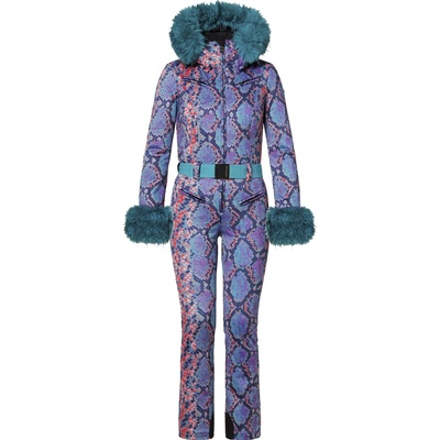 Goldbergh Zafira Faux Fur Snake Turchese