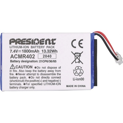 Akumulátor pro President RANDY III 7,4V 1800 mAh – Zboží Živě