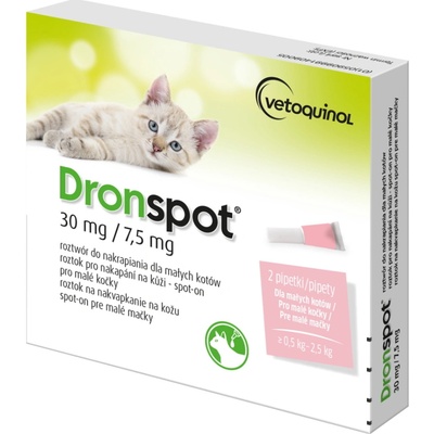 Dronspot Spot-on Cat 30 / 7,5 mg 2 x 0,35 ml – Hledejceny.cz
