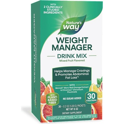 Nature's Way Weight Manager Drink Mix (формула за контрол на теглото) 30 сашета с плодов вкус | Nature’s Way (14985)