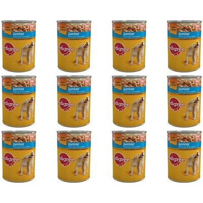 Pedigree Junior s kuřecím masem v želé 12 x 400 g