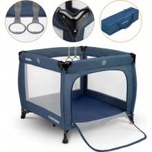 Caretero Quadra Blue detská skladacia ohrádka