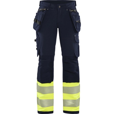 Blåkläder AB 7193 Dámské výstražné nohavice Námornická modr/žltá