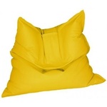 PUFRELAX Пуф, Голяма възглавница, 350л. , Magic Pillow - Teteron Yellow Quince, Перящ се калъф, За открито, Пълнеж от Полистиролни перли (PUF-G-MP-TEX-YLQ) - topmall