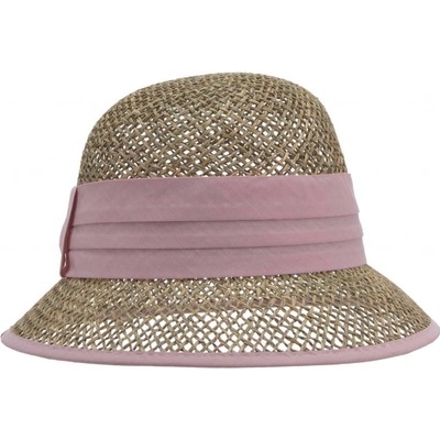 Seeberger malý cloche s růžovou stuhou mořská tráva