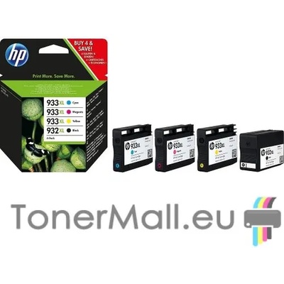 HP Комплект 4бр. мастилени касети HP 932XL (Black) 933XL (Cyan/Magenta/Yellow)