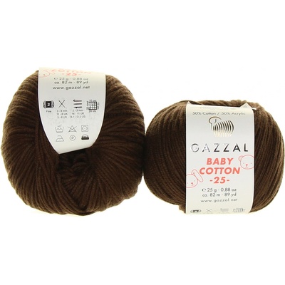 Gazzal Baby Cotton 25 3436 čokoládová