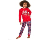 Cornette detské pyžamo Young Girl 592/147 Gnomes červené