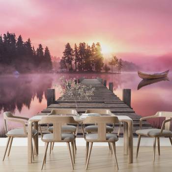 Image 1 of Art Gift Decor Фототапет - Розов пейзаж