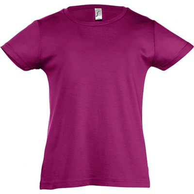 Sols dívčí triko s krátkým rukávem CHERRY 11981140 Fuchsia