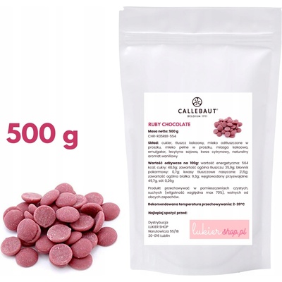 Callebaut Čokoláda Belgická ružová Ruby 250 g