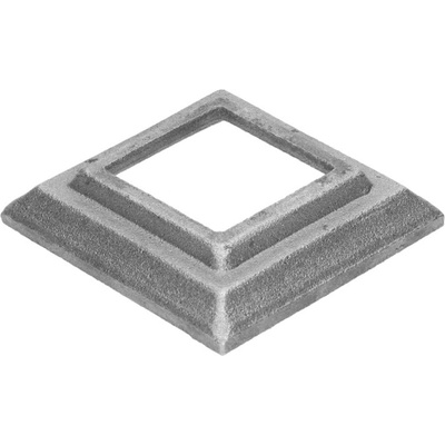 Krytka kovaná 80 x 80 x 17 mm s otvorem 41 x 41 mm