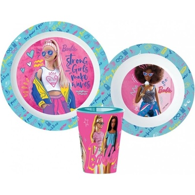 Stor Sada plastového riadu Barbie s kelímkom 3 diely