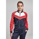 Urban Classics Ladies Short Raglan Track Jacket navy fire red white