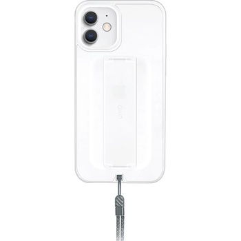 Pouzdro UNIQ Hybrid iPhone 12 mini Heldro Antimikrobiální s páskou a poutkem čiré