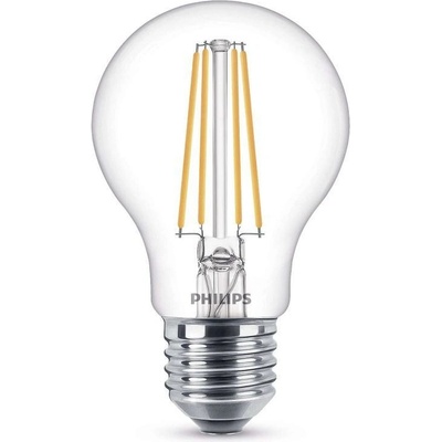 Philips klasik 7W, E27, teplá bílá