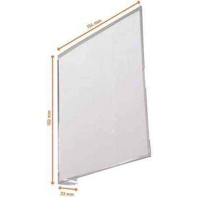 Informačná tabuľka, 149x149 mm, samolepiaca, DURABLE, priehľadná