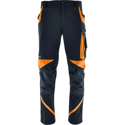 Sara Workwear Strečové kalhoty Neoflex grafitové oranžové