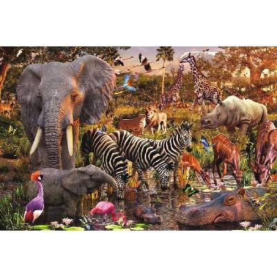 Ravensburger D.Penfound Africká zvířata 3000 dílků