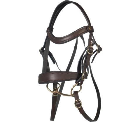 Uzdečka Hobby Horsing Basic hnědá