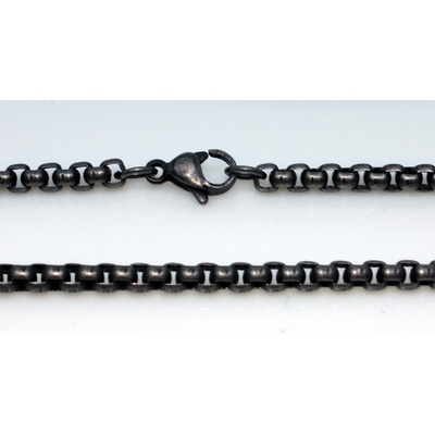 Steel Edge Řetízek z chirurgické oceli WJHN251 Šedostříbrná